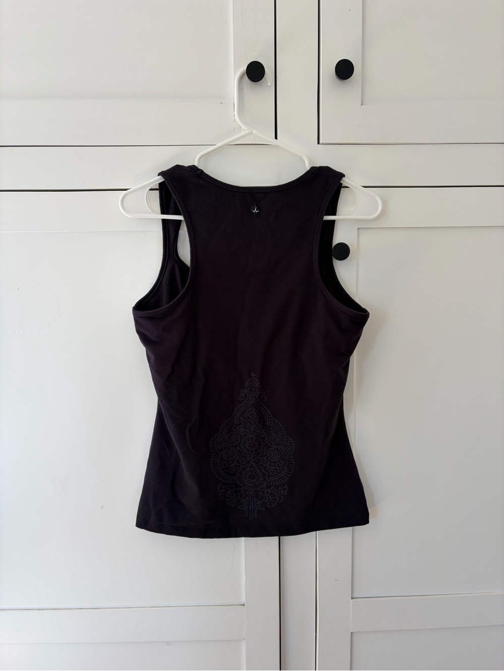 Prana Mahdia Maura Black Floral Mandala Print Yoga Tank Top Size Large - Picture 7 of 9